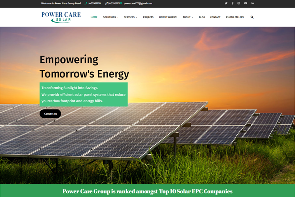 solar panel instalation company website