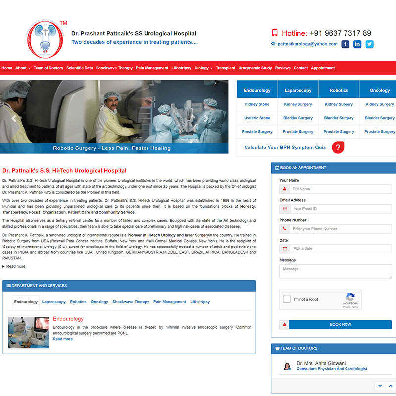 Urology Healthcare / Website Design & Development